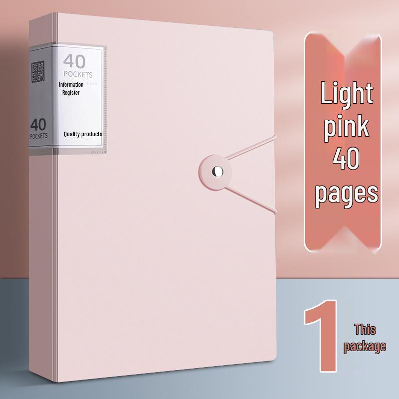 Прозрачная папка формата А4 и органайзер для хранения бумаги 60 Pages