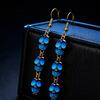 Retro Statement Earrings 1 Pair Acrylic Halloween for Women, Triple Skulls Drop Dangle Cool Alloy Ear Hooks Earrings, Gothic Jewelry Gifts Holiday