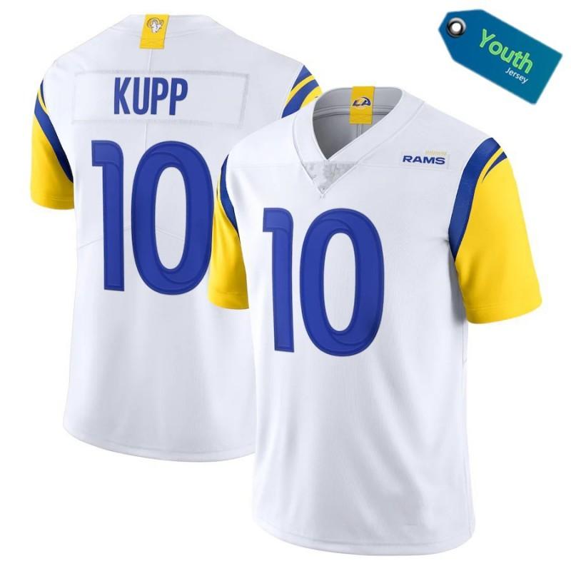 Youth Embroidered Rugby Jersey Rams 10 Kupp 99 Donald Kids Sports Shirt