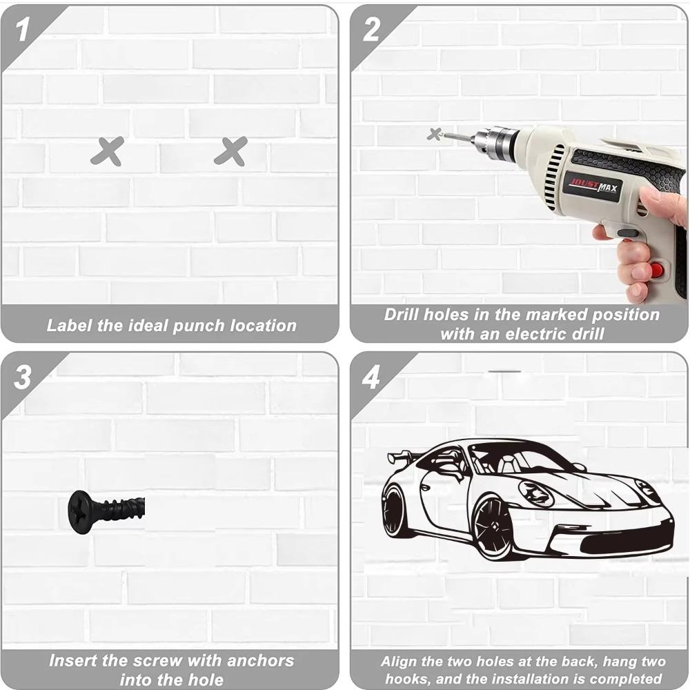 1 Stück Metall Wandkunst 911 Front Metall Auto Silhouette Wandkunst, Metall Wandkunst Dekor, Geschenk für Autoliebhaber, Geschenke für Autotypen,