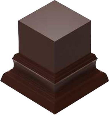 Green Stuff World Display Square 3cm X Hazelnut Hobby Stand, Pillar, 3cm, Brown, Accessory, GSWD-5804