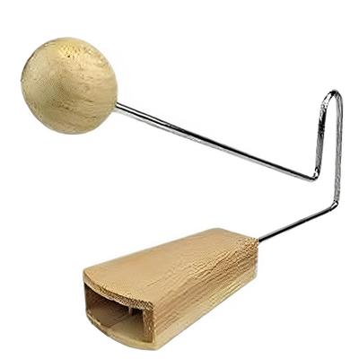 MIMIA Vibraslap Hamburger Steak Entertainment Wooden Percussion Instrument Sound Effects Vibration Sound Theater