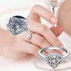 Exquisite Heart Out Ring Women Engagement Wedding Jewelry Accessories Gift