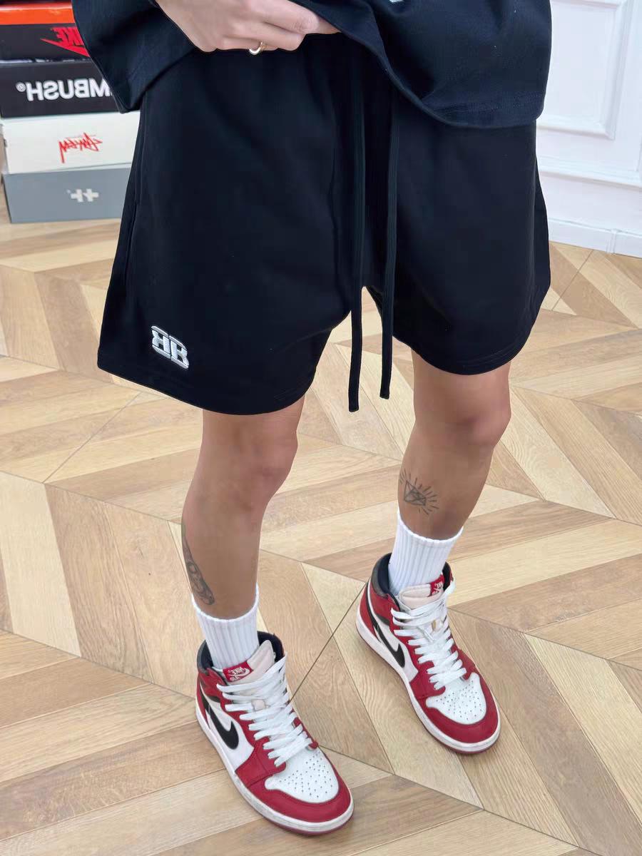 

Унисекс Вышитые Повседневные Летние Шорты - Спортивный Свободный Крой, Легкие, Пляжные, Брюки Три Четверти M