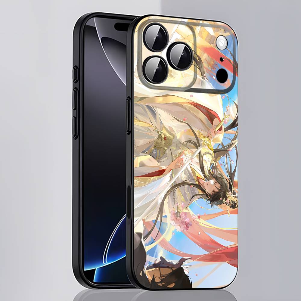 H-Heaven C-Cartoon Officials Blessing For iPhone 17,16,15,14,13,12,11,Pro,Max,Plus,E,SE4,Air,Mini Black Phone Case Cover
