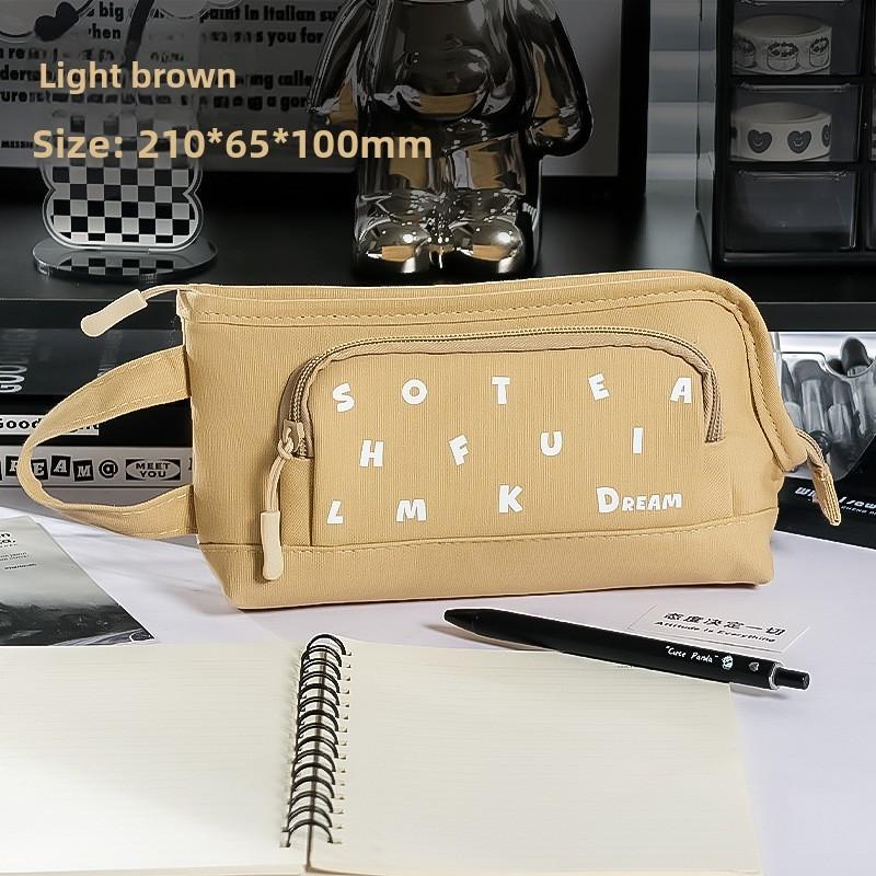 Basic Pencil Case With Large Openings For Stationery Storage And Organization For Students And Adults