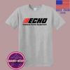 Echo Outdoor Power Equipment Herren#039;s Grau Größe S5XL Unisex T-Shirt