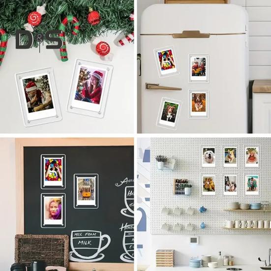 Akrilinis nuotraukų rėmelis Skaidraus stiklo plokštės Dekoratyvinis paveikslų rėmelis namams, mokyklai, kelionėms, bendrabučiui, foto studijai