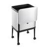 15Liter Rectangular Garbage Bin on the Legs Mobile Wheeled Kitchen Trash Can with Casters