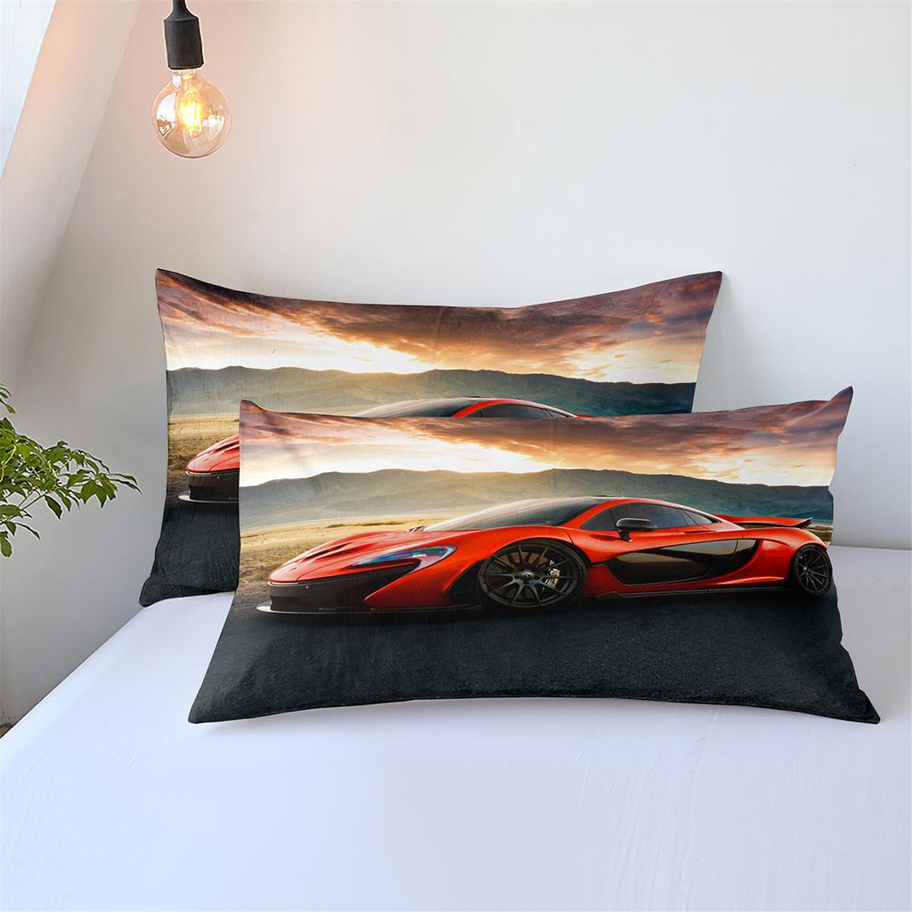 Sports Car Bedding 3D Digital Printing Two-Piece Quilt Set Three-Piece Home Textile