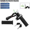 24/36/48/60V Throttle Handlebar Grip Power Speed Rotary With Key With LCD Battery Display For Electric Scooter Bike Parts