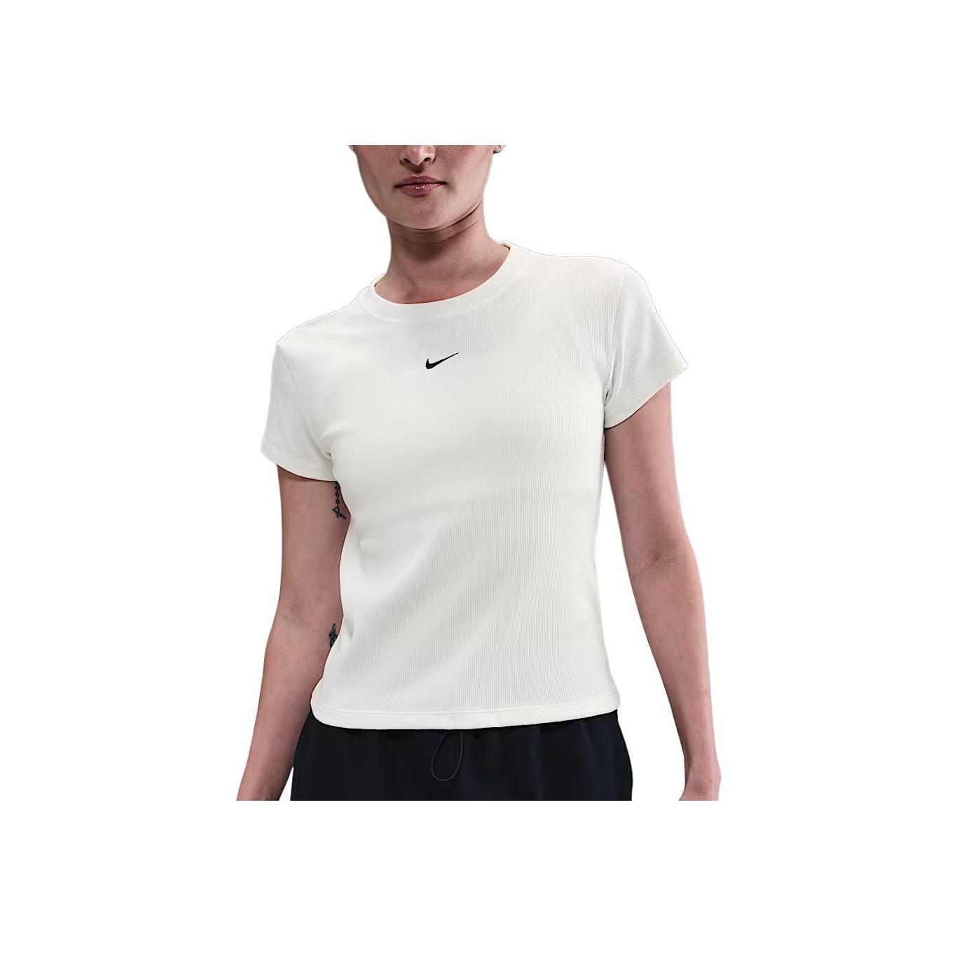 

Nike Solid Color Slim Fit Round Neck Short Sleeve T-Shirt Women tops HV4995-133 L