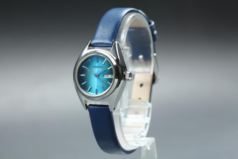 Usato CITIZEN 4-700163 Cal.7000 Giorno/Data Quadrante Blu Automatico 24mm Orologio da Donna