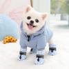 4Pcs Plush Pet Shoes Anti-slip Pet Snow Boots Fashion Cats Puppy Socks  for Small Medium Dog