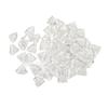 50PCS Glass Nail Polish Color Card Crystal Clear Nail Art Color Display Tips for Beauty Salon