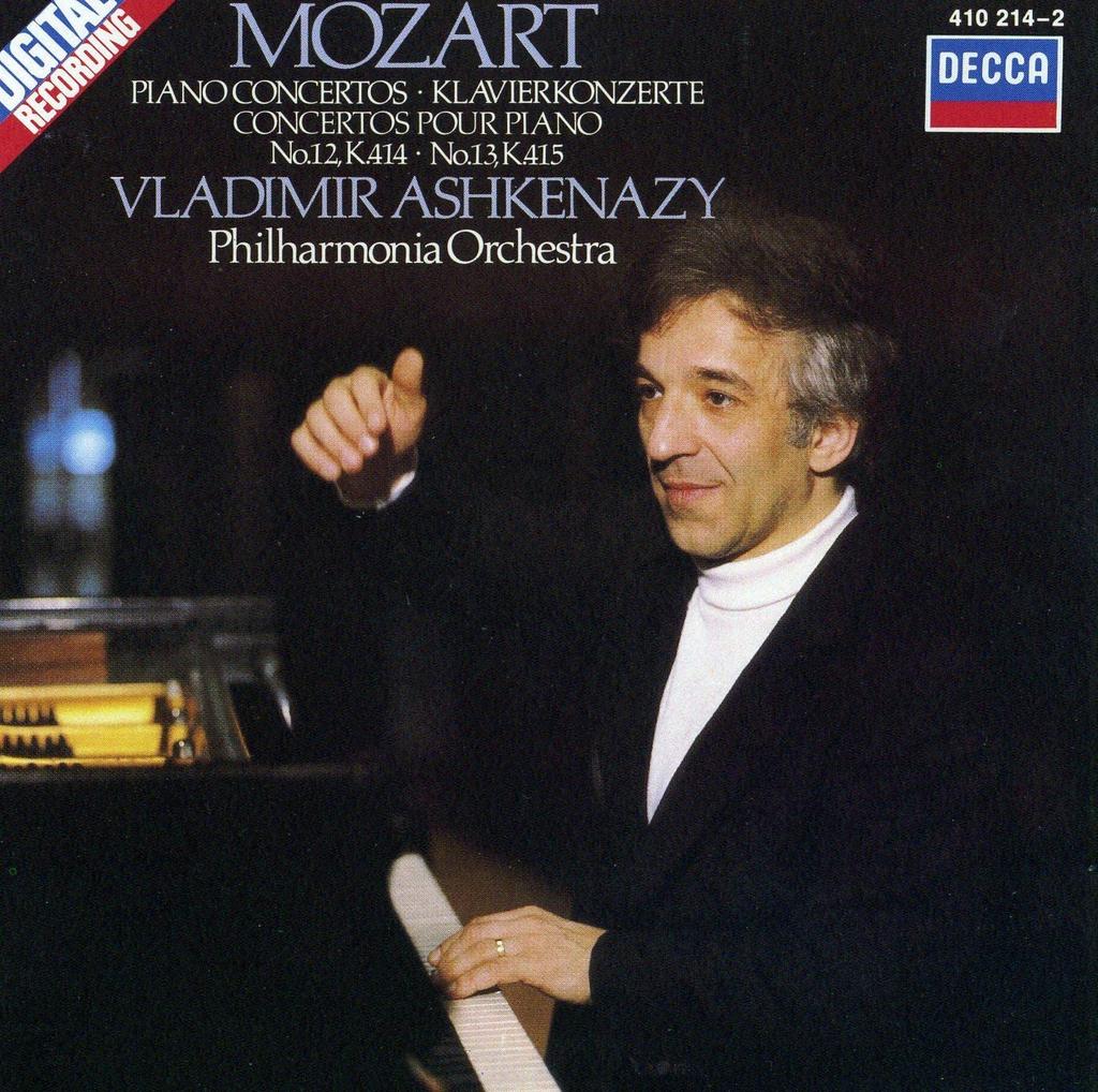 CD WOLFGANG AMADEUS MOZART, VLADIMIR A - Piano Concerti 12 & 13 4102142 Decca 1983 Germany Classical Used