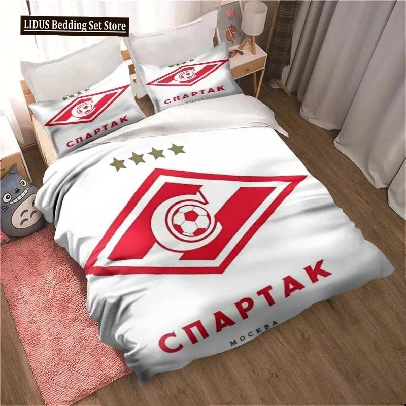 FC Spartak Moscow Football 3D Print Bedding Set Cute Quilt Cover Bed Cover With Pillowcase Custom Bedding Queen King Full Size