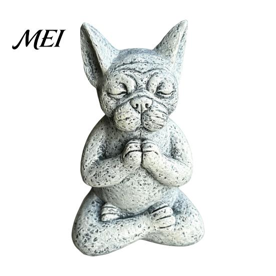 Dekorative Skulptur für Außenbereiche Tierfigur für Meditation Ornament, Harz Zen Statue, Stressabbau Sitzende Niedliche Gartengestaltung