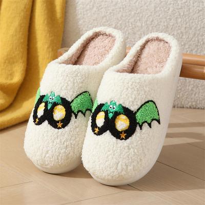 Winter Katoenen Pantoffels voor Heren en Dames Mode Halloween Grappige Pantoffels Koppels Comfort Antislip Warm Causal Platte Huispantoffels