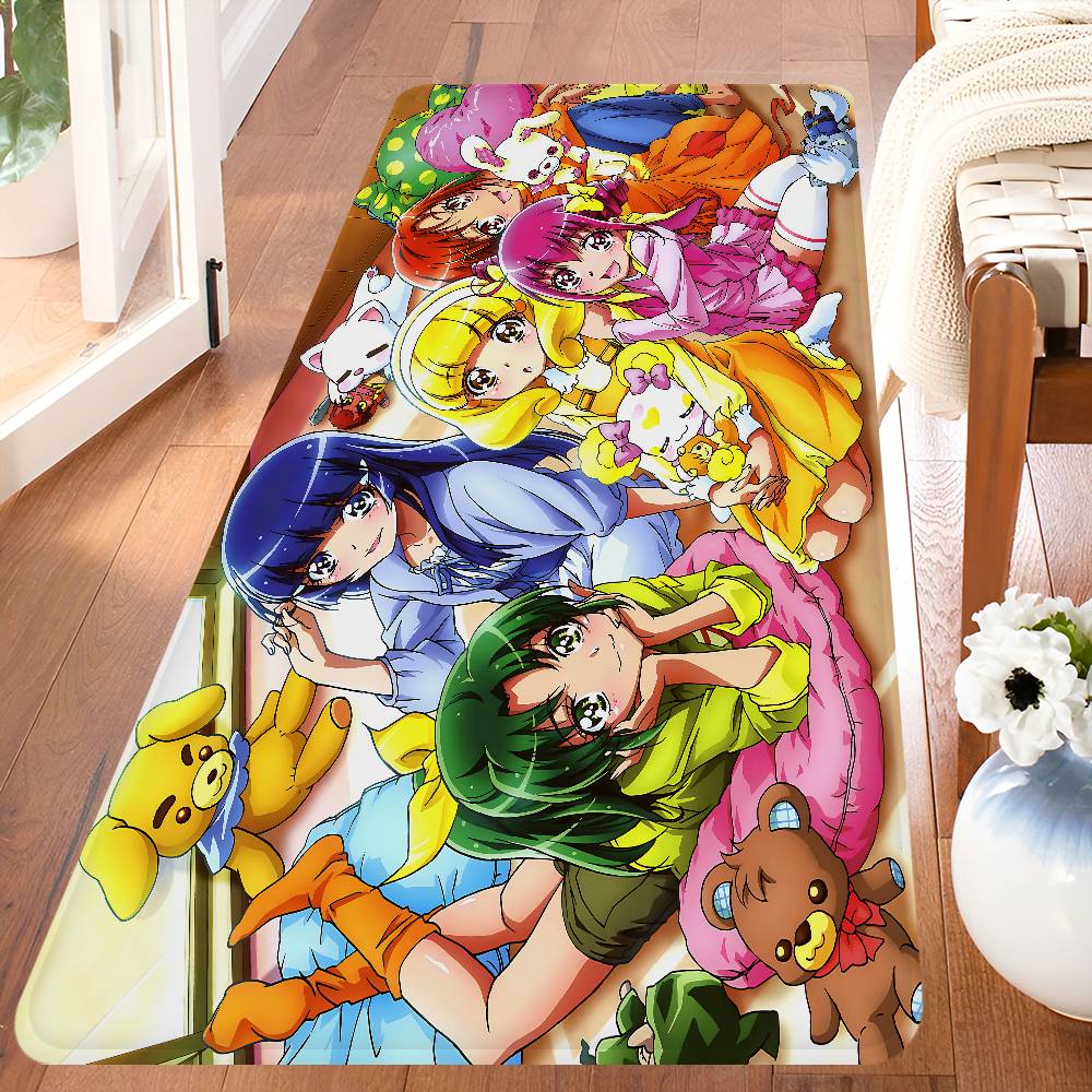 Smile Precure Anime Floor Mat Cheaper Anti-slip Modern Living Room Balcony Printed Bedside Mats 40x60cm
