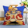 KKing Dedede Cushion Cover Washable Linen Pillowcase Soft  for Sofa Bed Cozy Home Room Decor