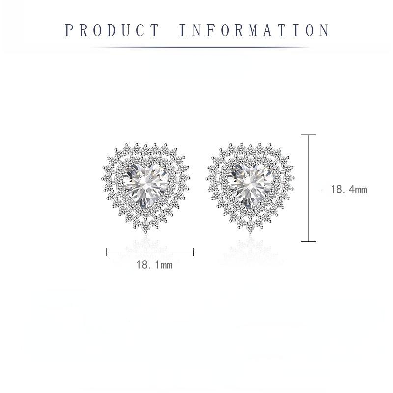 Sace Gems Classic Copper Alloy Zircon Earrings Ladies Jewelry Wedding Promise Party Gift