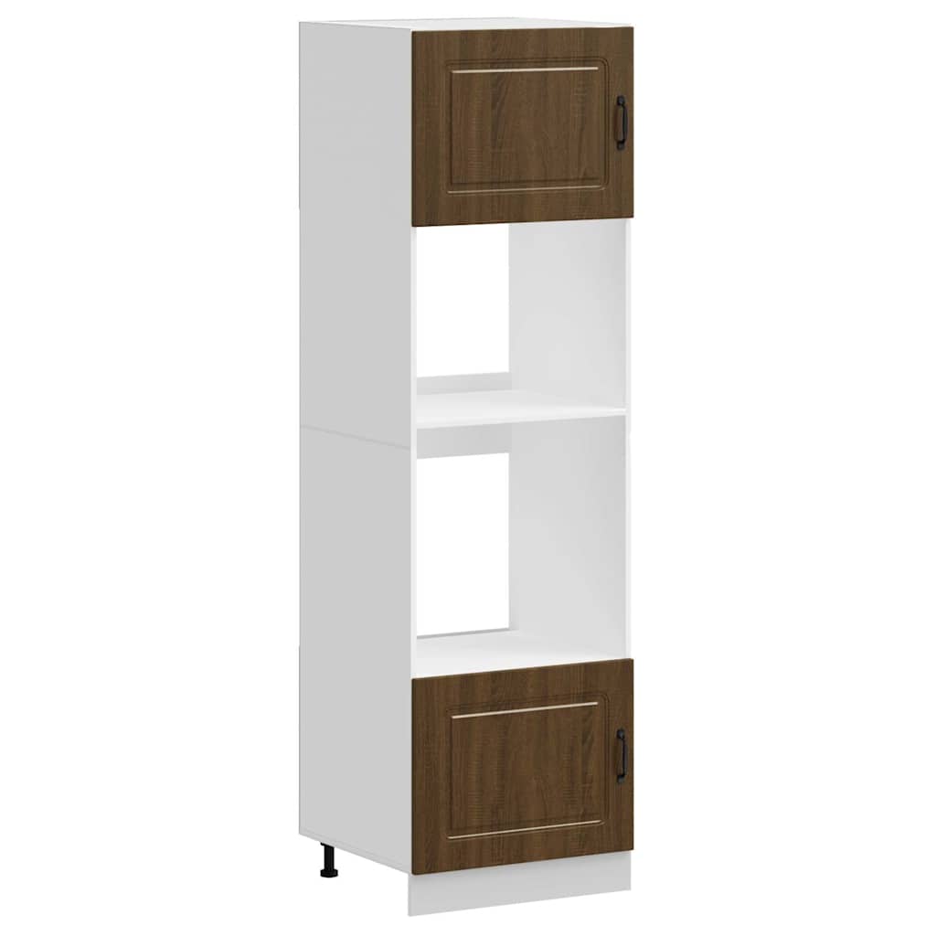 Muebles de Cocina Kalmar 2 uds Tablero de Partículas Efecto Roble Marrón