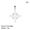 Witch Knot Pendant Stainless Steel Celtic Knots Charms For Necklace Jewelry Making Diy Accessories Witchcraft Amulet Gifts