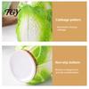 Novelty Vegetable Design Jar Ceramic Cabbage Shaped Lard with Lid Spoon, 350ml Kitchen Sealed Condiment Server for Restaurant Seasoning Container,