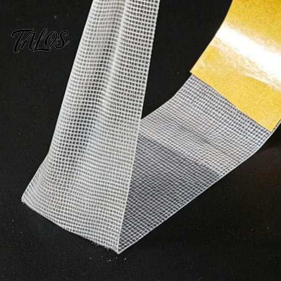 Doppelseitiges Teppichband 5/10/20M Gitter Doppelseitiges Klebeband, Heavy Duty Zwei Stoff Klar Abnehmbarer Klebstoff für Kleidung, DIY-Bastelarbeiten, Teppiche, Läufer,