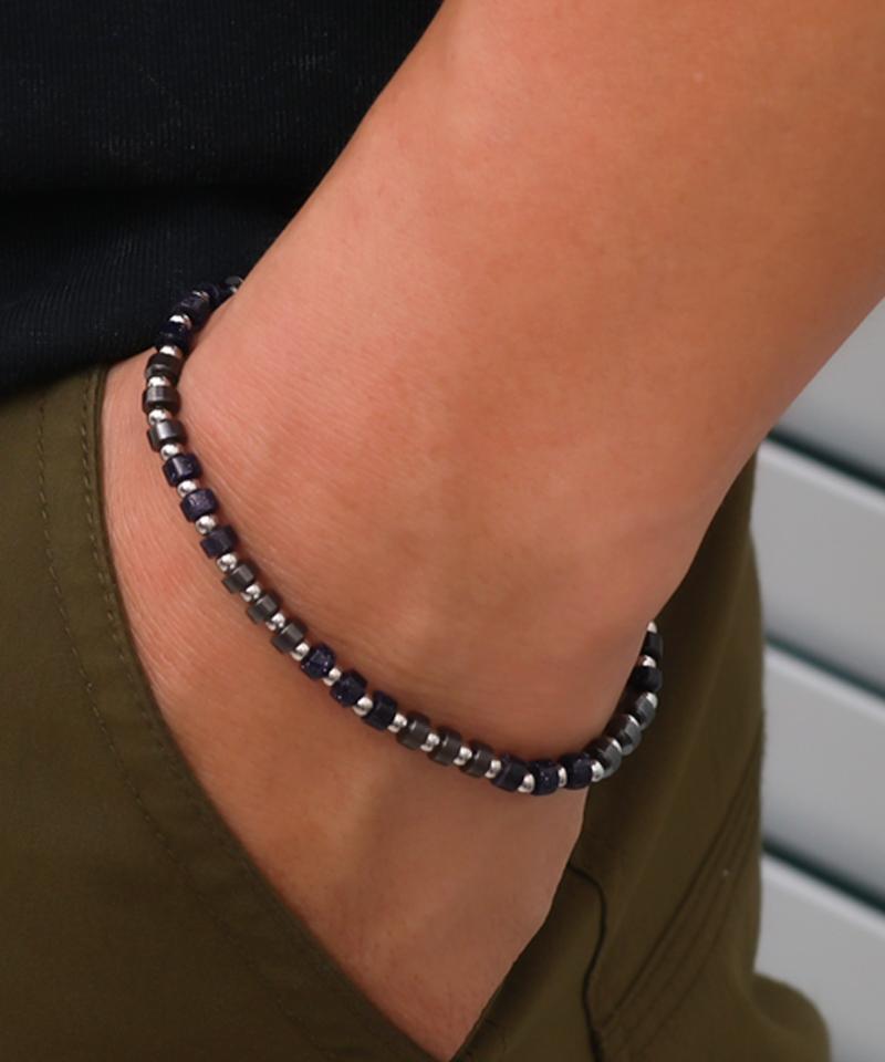 Blancier Stella Pulse Bm255B1166 Lapis Lazuli Gemstone Men'S Bracelet