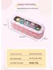 Large Capacity Transparent Cartoon Pencil Case for Girls with Double-Layer Design, Ideal for Elementary School Students
