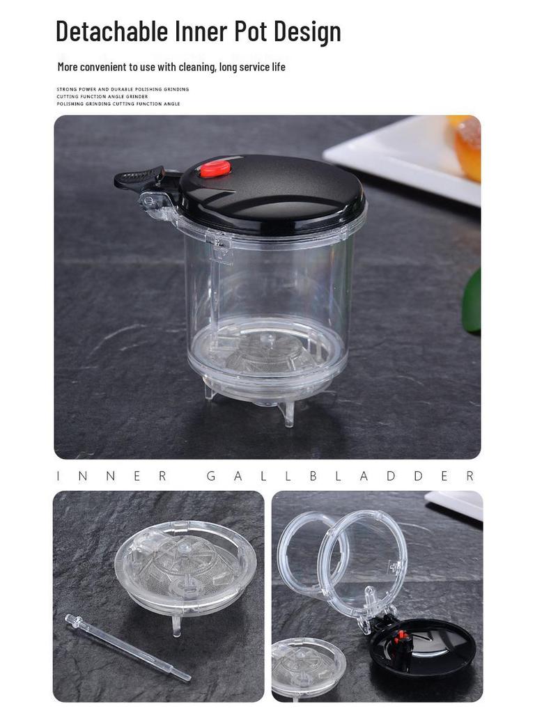 Elegant One-Button Glass Teapot with Tea and Water Separation and Custom Logo