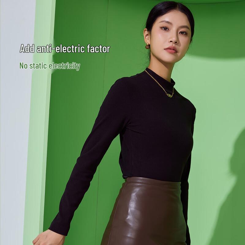 LANGSHA Damska dopasowana termiczna warstwa bazowa z golfem