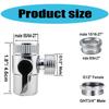 Steel  Sink Faucet Diverters Valves Aerator Water Conservation Valves 1/2 Thread for Shower Hose Garden Hose Washing Machine
