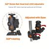 Sports Camera Mount for Motorcycle and Bicycle, 360° Rotating  , Compatible with Hero 13/12/11/10/9/8 Insta360 One X2/3/4, DJI