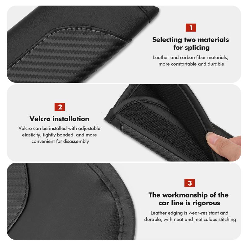 AAABS1 Seat Belt Cover Car Styling Cotton Safety Shoulder Protector Auto Accessories For Skoda Kamiq Karoq Octavia 2 3 Rapid Scala Kami