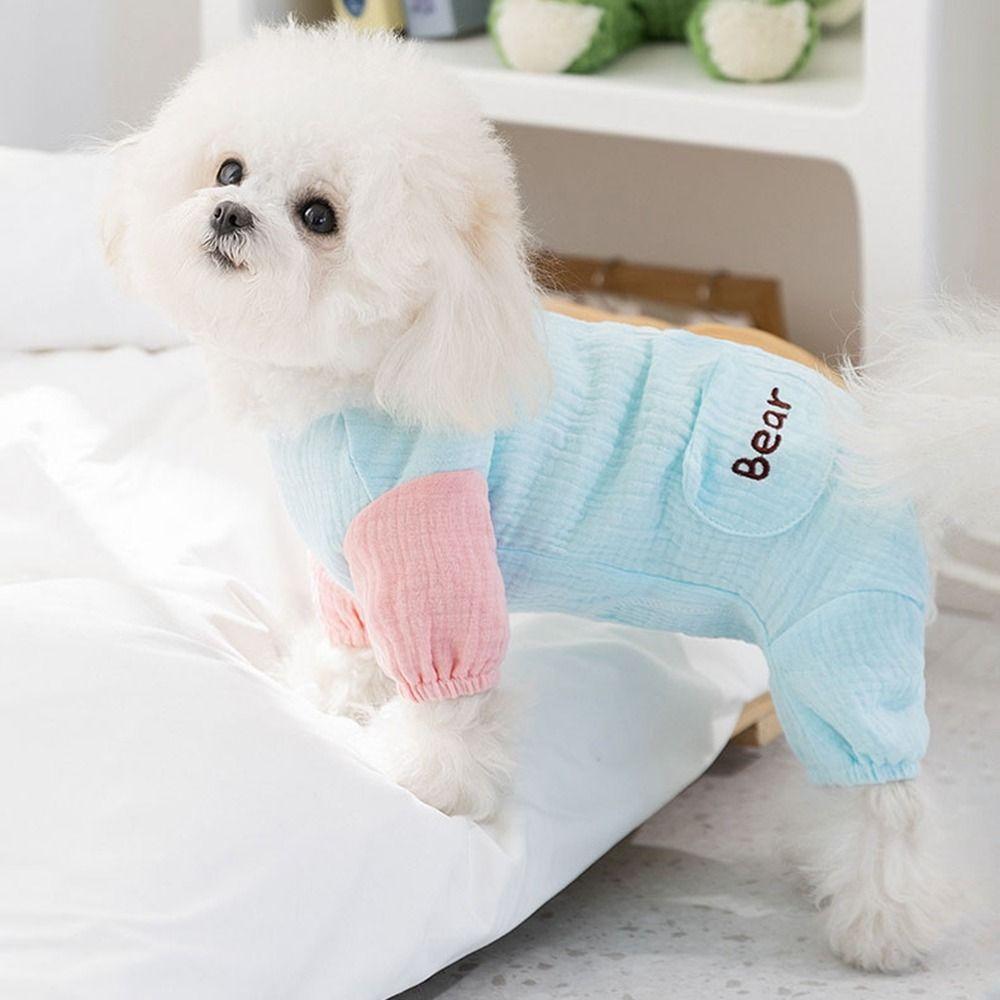 Comfortable Small Dog Cooling Vest Double-Layer Yarn Pet Jumpsuits Dog Clothes  Spring Summer