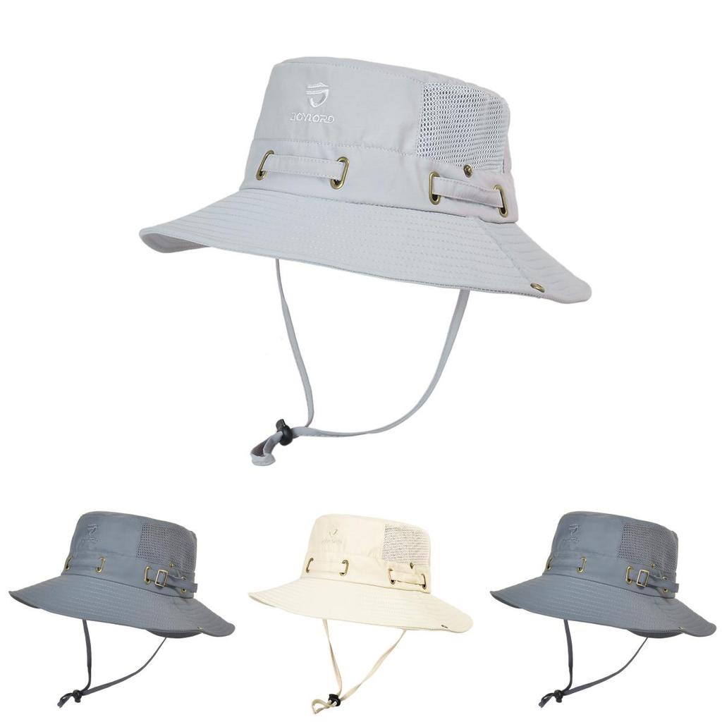 Summer Mesh Breathable Fisherman Hat With Wide Brim Sun Protection For Outdoor Fishing And Hiking