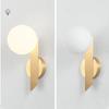 Glass Modern Wall Lamp Fixtures Creative Bedroom Bedside LED Wall Decor Sconce Light Lighting for Bedroom Living Room Home Decor
