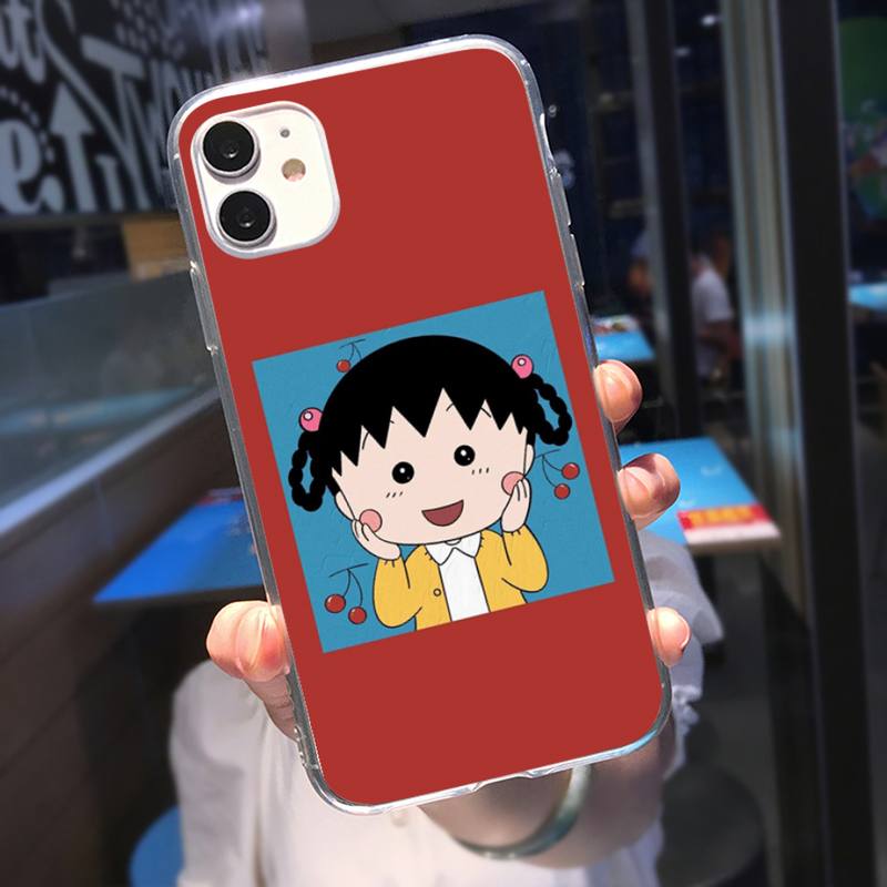 

Чехол для телефона RUICHI с милым чиби Маруко Чан для iPhone 11 12 Mini 13 Pro XS Max X 8 7 6s Plus 5 SE XR iPhone13PRO