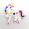 Cute Cartoon Unicorn Flower Clog Buckles - Removable & Soft Rubber Garden Shoe Decorations