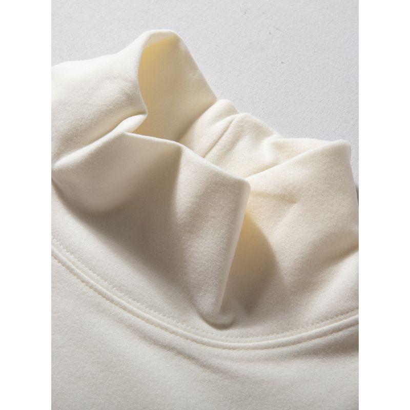 Double-Sided Fleece Turtleneck Base Layer Men's Autumn and Winter Basic Versatile Long-Sleeve T-Shirt Casual Warm Base Layer Thermal Top