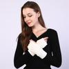 Comfortable Winter Arm Sleeves Fingerless Gloves Soft Acrylic Fibre Cable Knit Gloves For Outdoor Daily Use And Sport