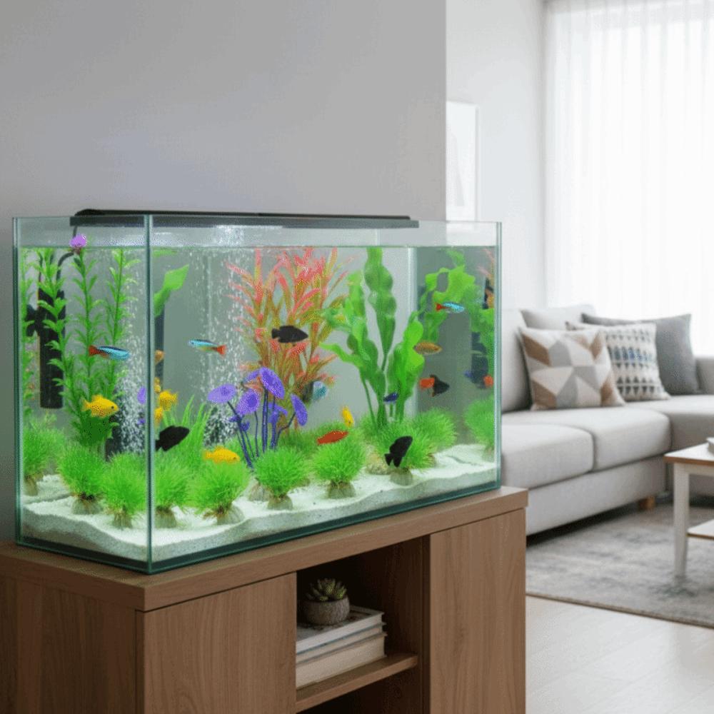 Realistic Simulation Aquatic Plant Natural Look Green Water Grass  Aquarium Landscape