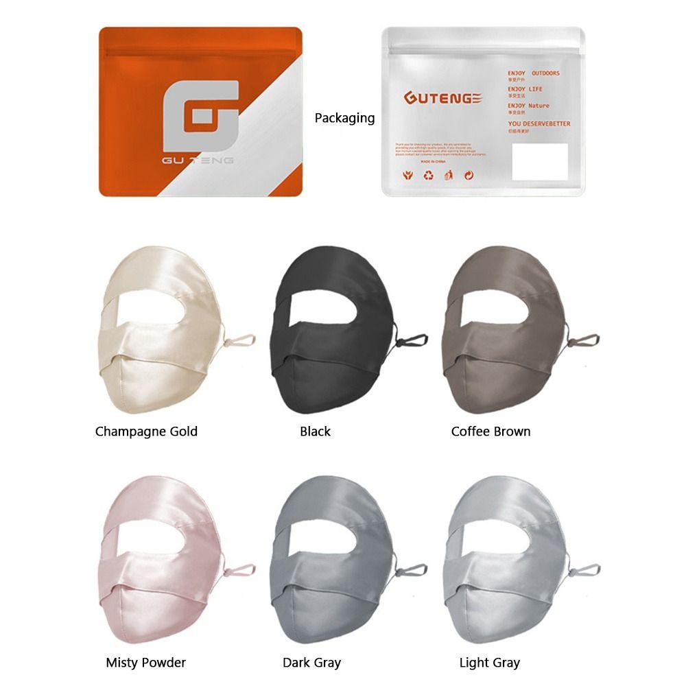 UPF50+ UV Protection Mask 100% Silk Bike Cycling Mask Fashion Face Mask  for Women