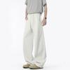 Spring and Autumn American Deconstruction Solid Color Scimitar Sweatpants Men's Cleanfit Loose Straight Versatile Wide-leg Pants