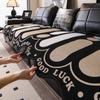 Black Special-Shaped Sofa Cushion, Universal In All Seasons, New Sofa Seat Cushion, Light Luxury High-End Non-Slip Sofa Cover Towel