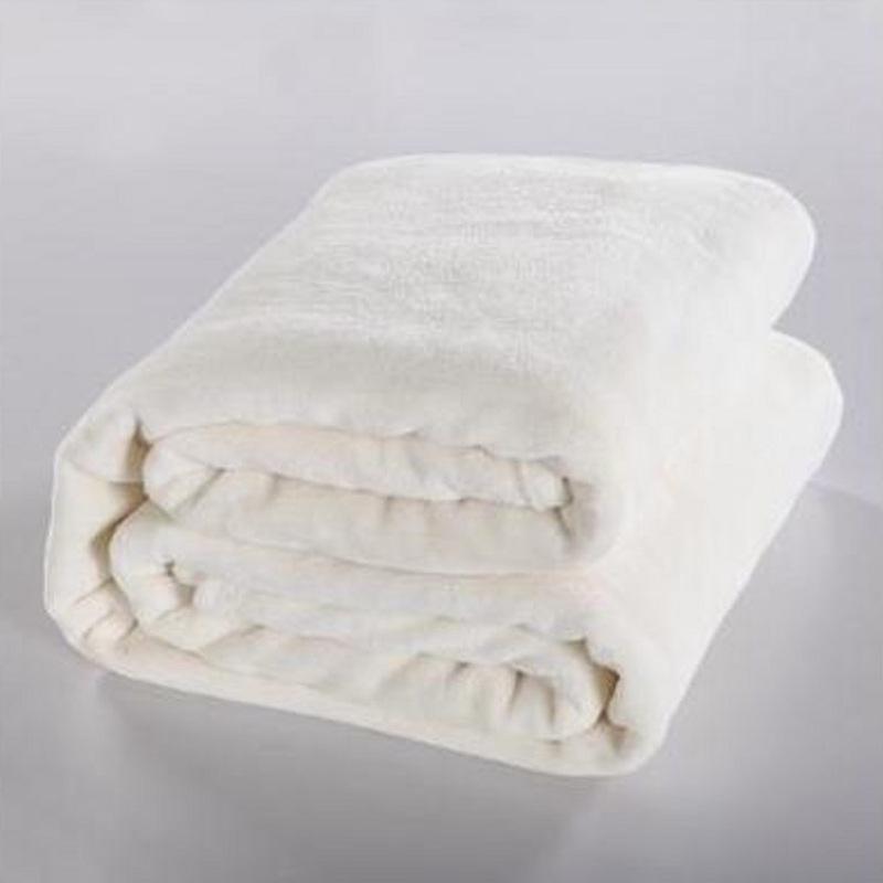 Coral Fleece Flannel Blanket - Cozy, Casual, Simple Color, Bedspread or Nap Blanket