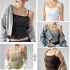 Ribbed Camisole Tank Top for Women - Slim Fit, Underarm Coverage, Spring/Summer/Autumn Wear